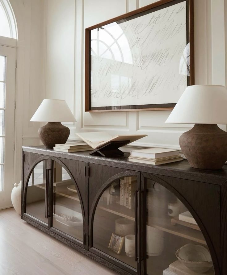 Mihrab Sideboard – Arched Glass Display Cabinet