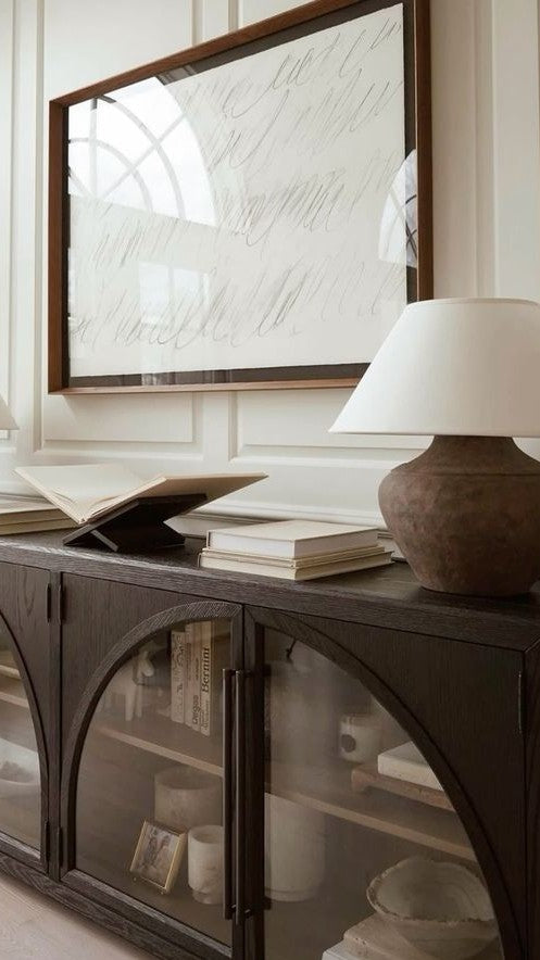 Mihrab Sideboard – Arched Glass Display Cabinet